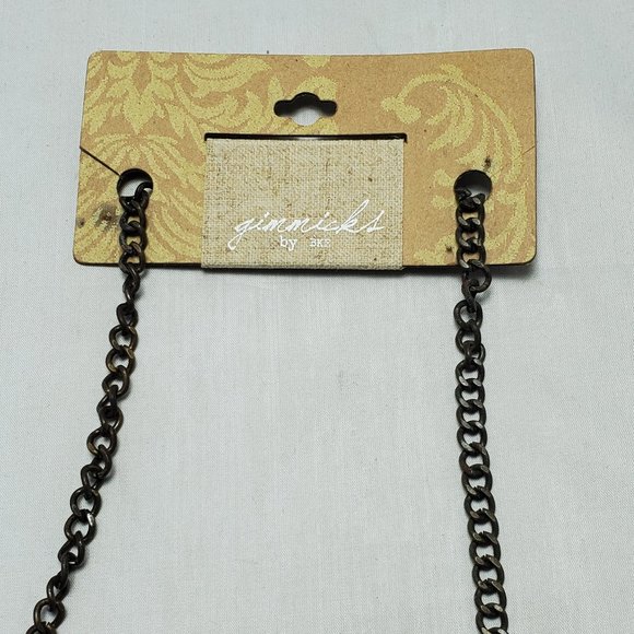 Gimmicks by BKE vintage necklace with  rope and chain  with medallion - Picture 10 of 11